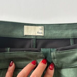 Wilfred Olive Green Mini Skirt with Zipper